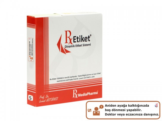 RxMediaPharma® RxEtiket® No. 5 1000 Etiketli Tek Kutu