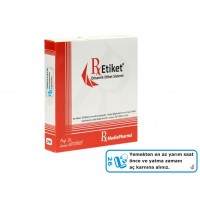 RxMediaPharma® RxEtiket® No. 26 500 Etiketli Tek Kutu