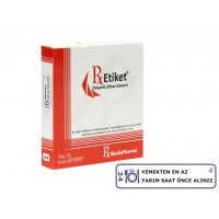 RxMediaPharma® RxEtiket® No.34 500 Etiketli Tek Kutu